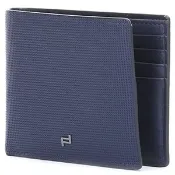 PORSCHE DESIGN 保時捷 Cubic 1.1 CardHolder H8 Blue 小牛皮立方體顆粒紋 / 8卡短夾皮夾