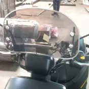 新店促銷~通用 擋風鏡 風鏡 整流罩 復古 街車 改裝 裸把 檔車 CUB 金旺 sui 4mica 胖迪 gogoro