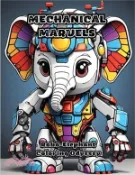 【三民網路書店】Mechanical Marvels: Robo-Elephant Coloring Odyssey 作者：Colorzen