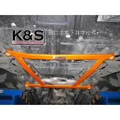●凱興國際●SUMMIT-TOYOTA豐田 PRIUS C 鋁合金前下井字拉桿 #T-VY-003