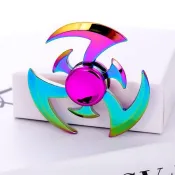 🔥大促🔥國小生玩具紓壓 金屬紓壓玩具 辦公室舒壓神器 指尖陀螺玩具 成人減壓金屬炫彩兒童指間解壓網紅旋轉學生手指陀