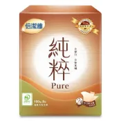 倍潔雅純粹Pure無漂白抽取式衛生紙PEFC(100抽x8包/袋)