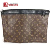 【DOKODEMO】LOUIS VUITTONMonogram Macassar Pochette Discovery 手拿包