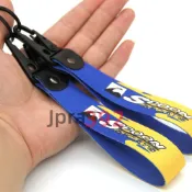 Spoon汽車改裝雙面印花鑰匙扣 通用熱轉印本田賽車風格鑰匙扣
