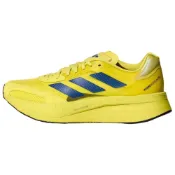 (店+)【adidas 愛迪達】KH7255 adidas Adizero Boston 10 舒適耐穿 玻纖柱防滑包裹性 低幫 馬拉松跑步鞋 男女同款 黃黑色