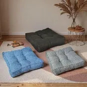 【極美家居】加厚立體方形坐墊-單入(方形坐墊 客廳坐墊 椅墊 座墊 屁墊 椅墊加厚 和室座墊 榻榻米坐墊)