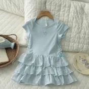 ♥ Little Miss ♥ 26SS香水娜娜春夏｜現貨尺寸90、100｜819層次裙擺洋裝