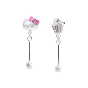 甜蜜約定 HelloKitty 甜在妳心Kitty純銀耳環