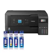 【EPSON】官方直營 搭1組T00V原廠1黑3彩墨水★L3560 三合一Wi-Fi智慧遙控連續供墨複合機