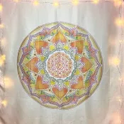 特價Art入選獎 靜心瑜伽喜悅禪四季豐彩掛布生命之花六芒星曼陀羅