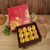 (店+)【小潘鳳梨酥】小潘蛋黃酥-12入裝附提袋(效期常溫7天寄出日起算)