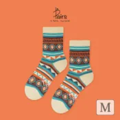 in Pairs中筒大地圖騰毛襪/ M eslite誠品