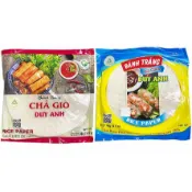 越南 BANH TRANG 春捲薄餅皮 春捲皮 米紙400克 涼拌用 油炸用 越南米紙 捲餅 水晶捲 潤餅 DUY AN