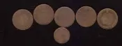 收藏品 錢幣-港幣五毫 伍亳 五角1994~1997 年5枚 壹亳 一亳 一角 1997年1枚