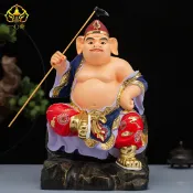 協貿國際日用品生活12館 12/16寸樹脂天蓬元帥豬八戒神像八戒抱女凈壇使者佛像供奉擺件