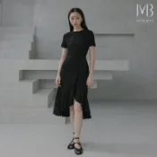 MOBO 浪漫交疊設計感魚尾裙 / 08070107