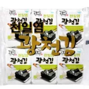 【Orionjako】 韓國海苔12入 嚴選 薄鹽海苔 麻油海苔 味付原味 芥末 照燒 天日鹽 玉童子海苔  小包裝