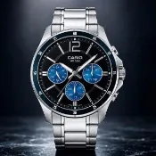 【CASIO 卡西歐】MTP-1374D-2A 三眼時尚潮流指針錶(附原廠錶盒)