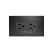 (店+)JYE中一❤️摩登黑 -LED接地雙插蓋板組ø 3.5mm ø5.5mm( 絞線用）JY—M-1512 LL