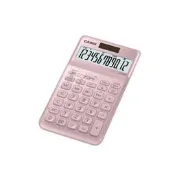 卡西歐 CASIO 12位元璀璨晶耀桌上型計算機-香檳粉 (JW-200SC-PK) / JW-200SC 系列體積小重