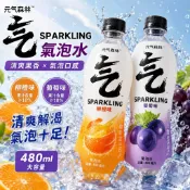元氣森林「气」SPARKLING 氣泡水 葡萄味  480ml