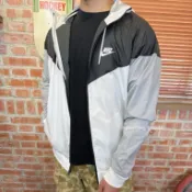 S.G NIKE NSW WINDRUNNER 風衣 727325-101 黑灰白色 連帽外套 防風 運動外套 慢跑
