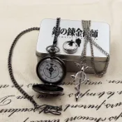 💖鋼之鍊金術師💖鋼煉懷錶 愛德華阿爾馮斯羅伊國家鍊金術師懷錶 二次元動漫周邊表