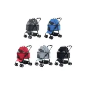 (店+)【iCat 寵喵樂】輕便戶外寵物推車 BNDK107 可分離式 一鍵收車 超輕量 寵物推車/宅寵醬寵物用品